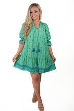 Lead The Way Green Embroidery Dress