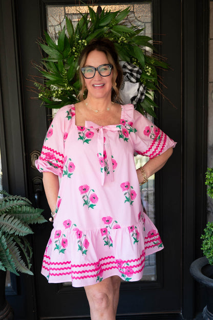 Petal Pink Floral Dress