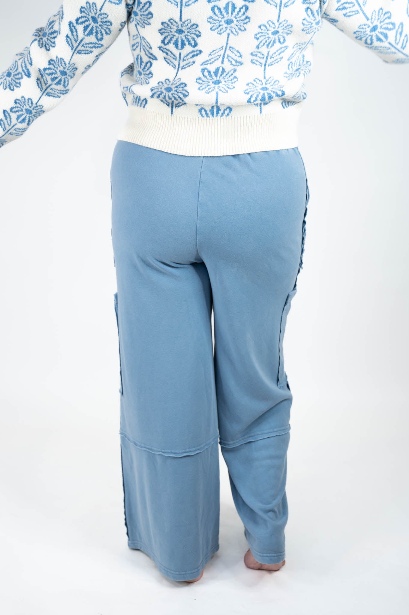 Denim Blue Oversized Pants