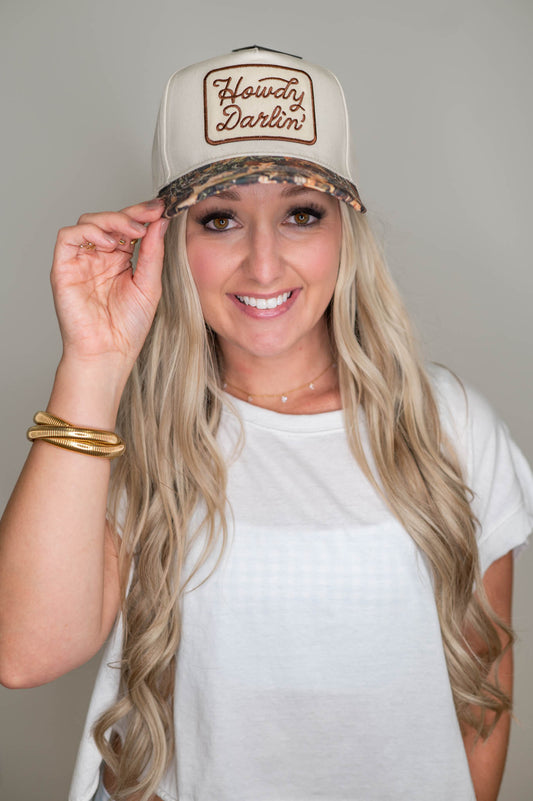 Howdy Darling Embroidered Patch Hat
