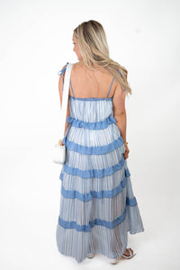 What Dreams Are Made Of Blue/White Maxi