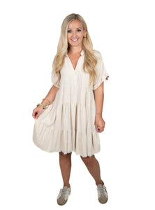 Oatmeal Linen Dress