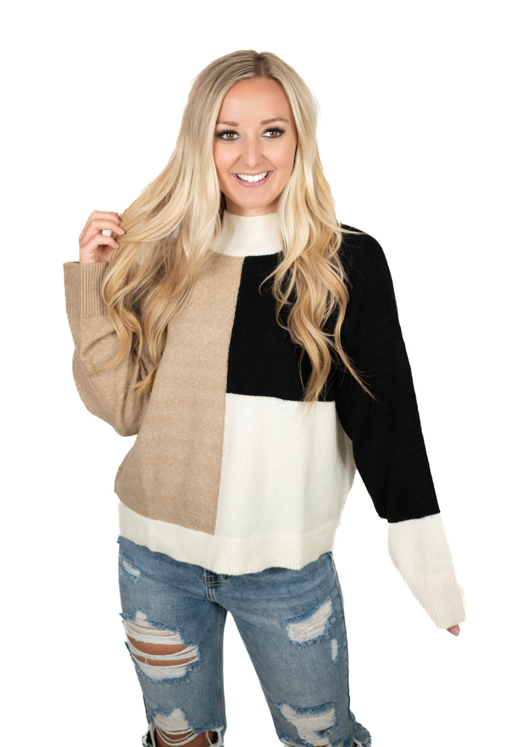 Colorblock Sweater