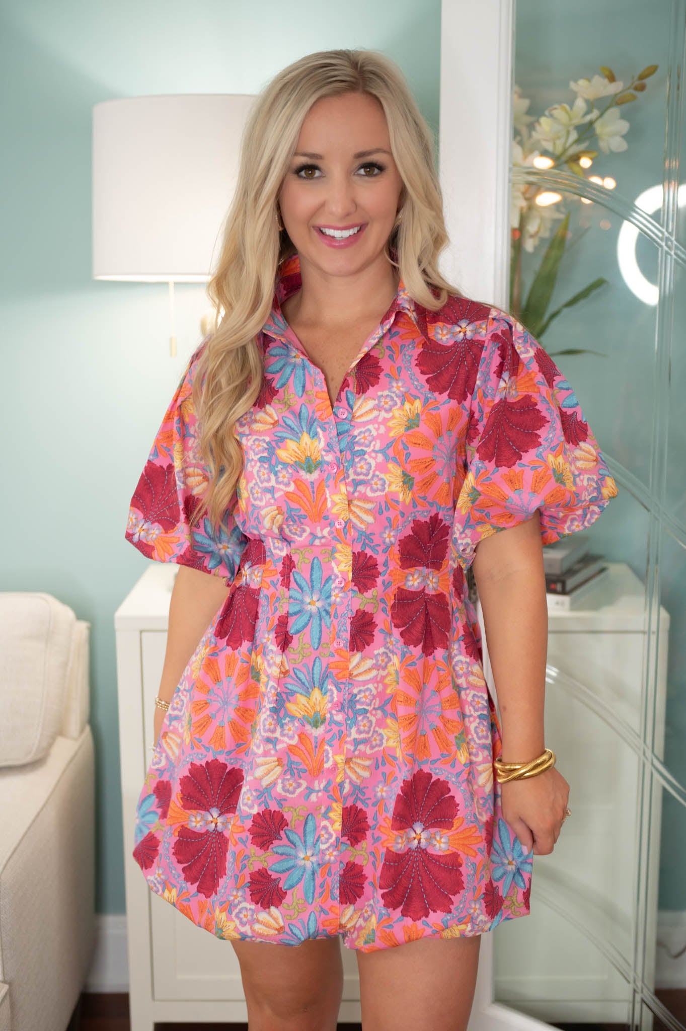 Pink Floral Day Dream Dress