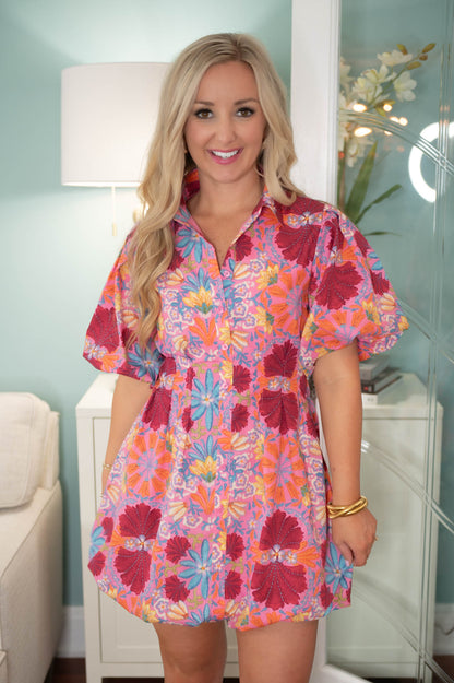 Pink Floral Day Dream Dress