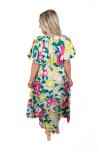 Chasing A Moment Floral Midi Dress