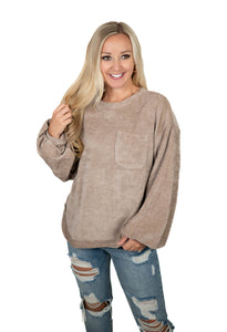 Mocha Textured Top