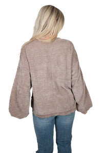 Mocha Textured Top