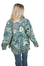 Peacock Printed Babydoll Top