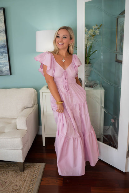 Soft Pink Maxi Dress