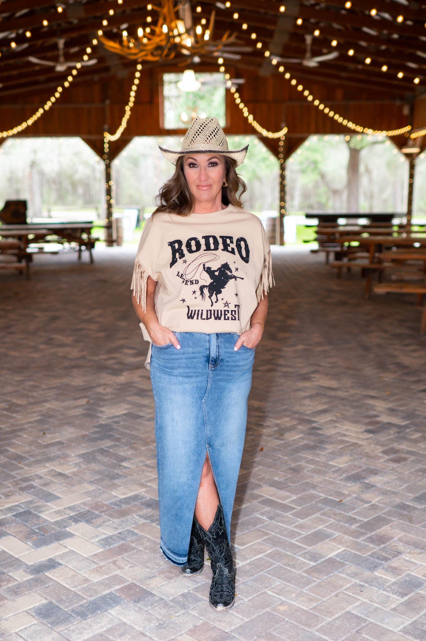 Dear Rodeo Fringe Top