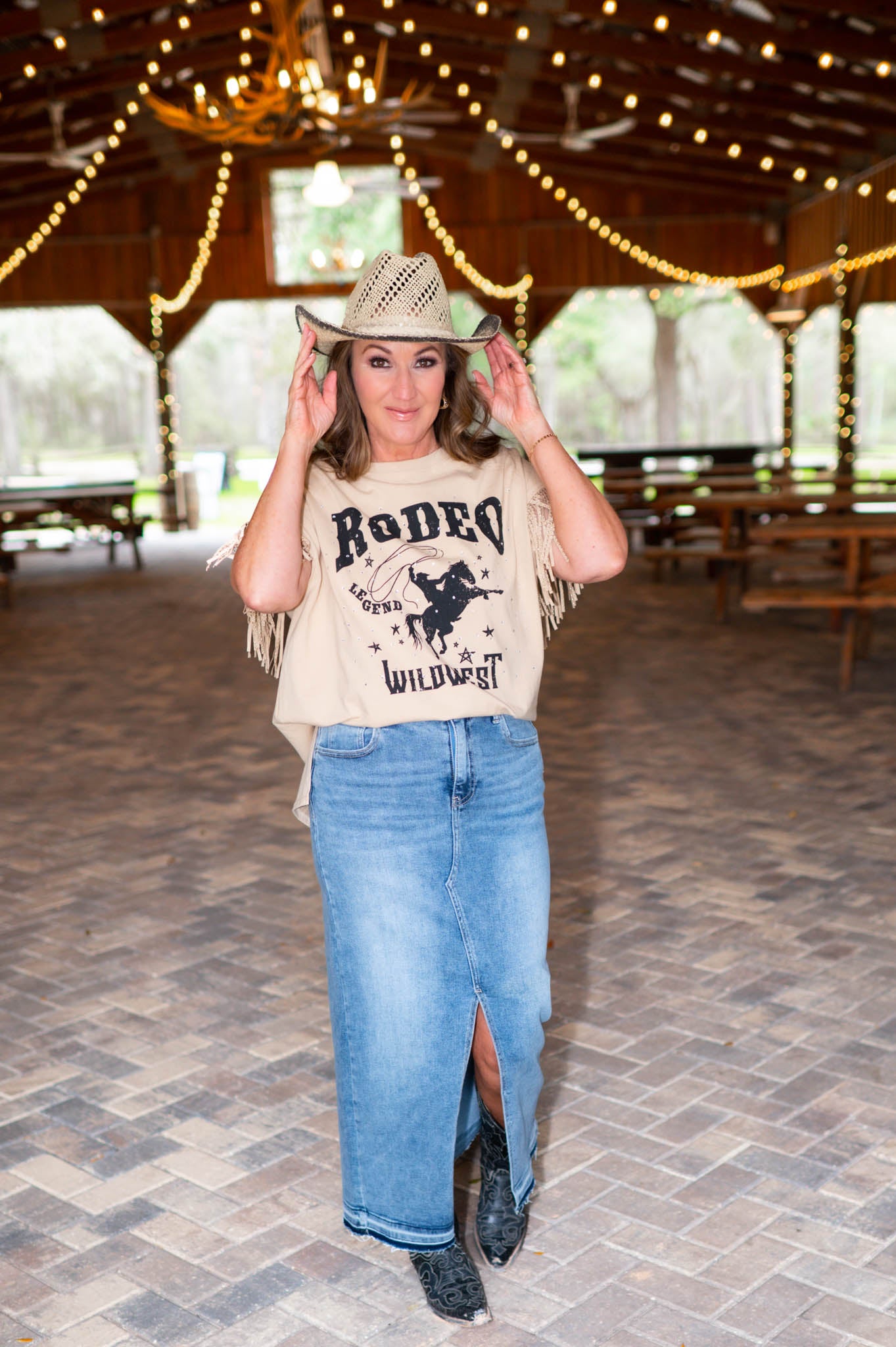 Dear Rodeo Fringe Top