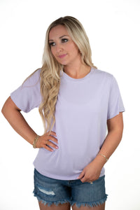Learn As You Go Lavender Oversized Tee