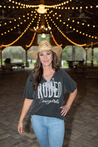 Rodeo Cowgirl Washed Graphic Tee