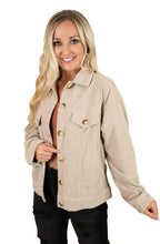 Cream Dream Plans Corduroy Shacket