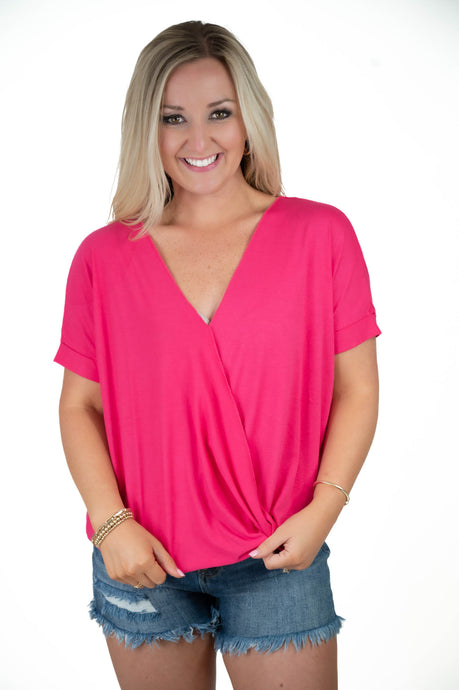 Pick Up The Pace Fuchsia Top