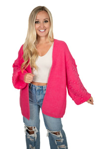Hot Pink Cardigan