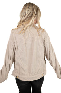 Cream Dream Plans Corduroy Shacket