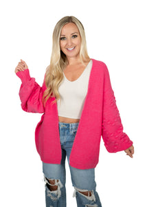 Hot Pink Cardigan