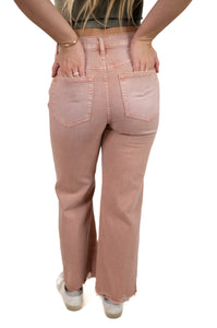 Blush Crop Flare Pants