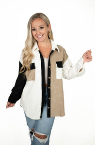 Colorblock Shacket