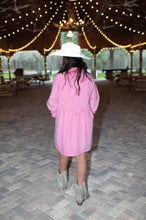 Buttoned Beauty Pink Denim Dress
