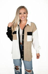 Colorblock Shacket