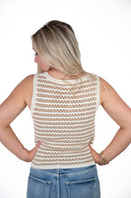 Day Dreaming Taupe Crochet Top