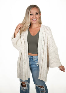 Cream Sweater Cardigan
