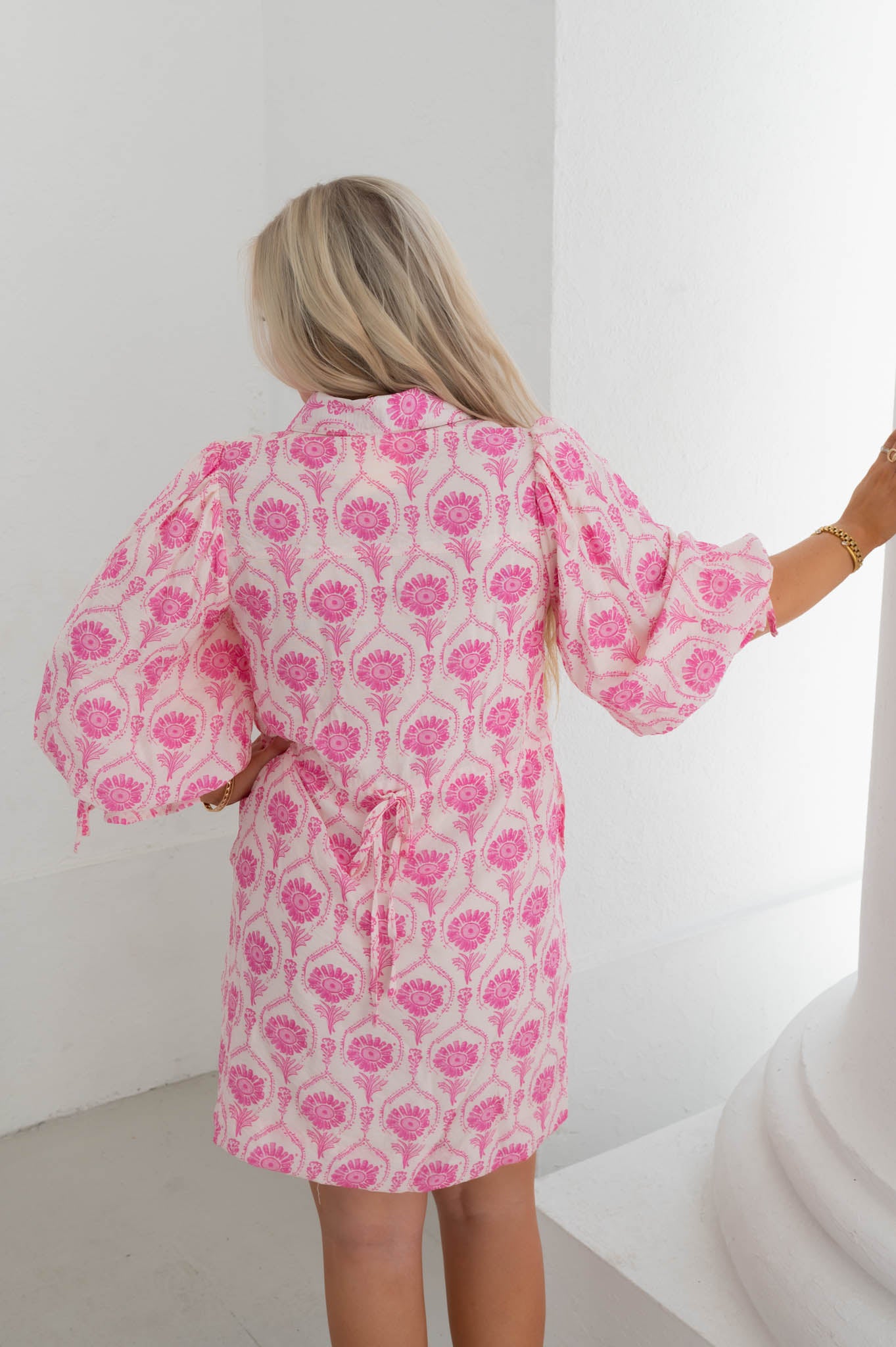 The Bloom Babe Pink Floral Dress