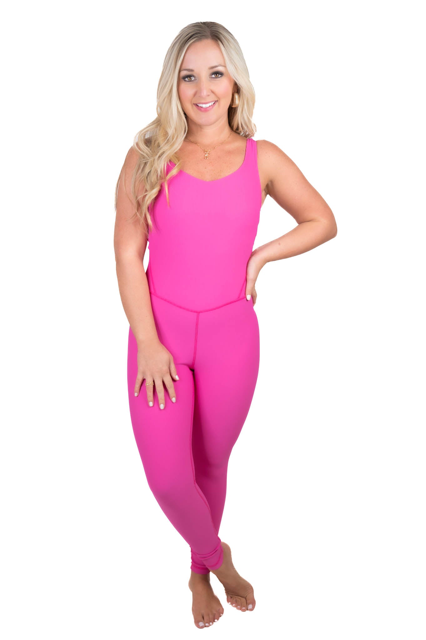 Fuchisa Ribbed Jumpsuit