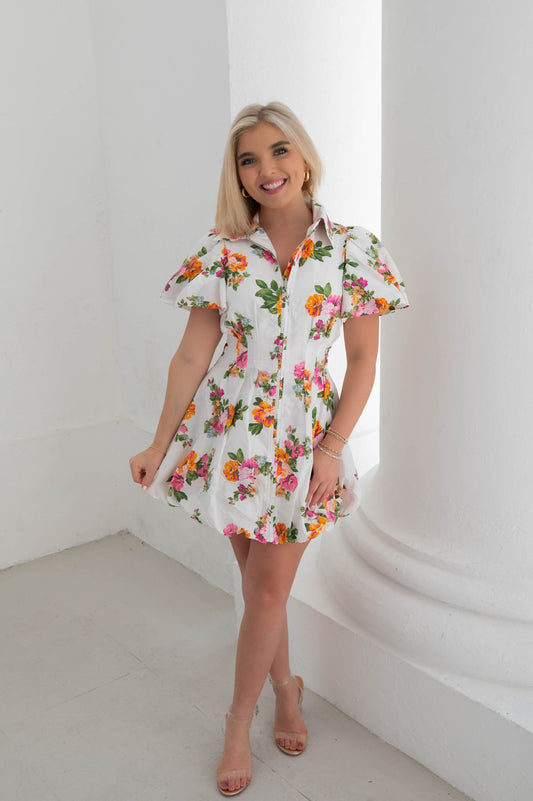 Pretty In Petals Mini Dress