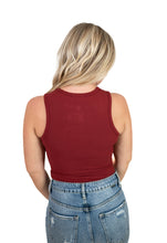Burgundy Crew Neck Bodysuit