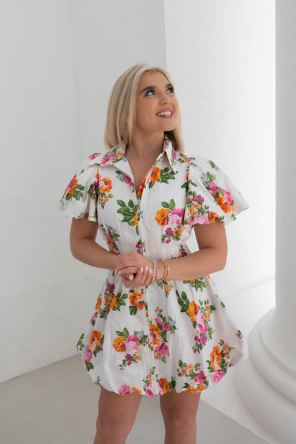 Pretty In Petals Mini Dress
