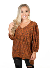 Cinnamon Animal Print Top