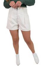 Cream Corduroy Shorts