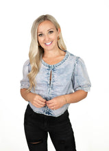 Denim Washed Crop Top