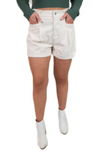 Cream Corduroy Shorts
