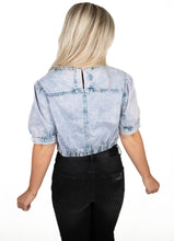 Denim Washed Crop Top