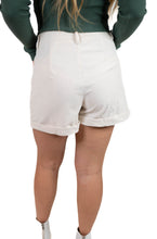 Cream Corduroy Shorts
