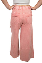 Mauve Cargo Flowy Pants