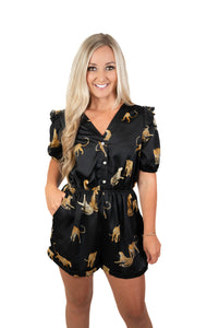 Satin Safari Romper