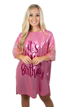 Pink Birthday Queen Satin Dress