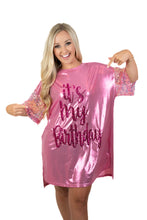 Pink Birthday Queen Satin Dress