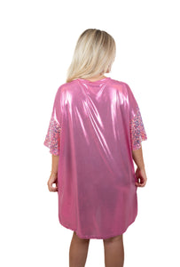 Pink Birthday Queen Satin Dress