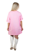 Pink Star T Shirt Dress