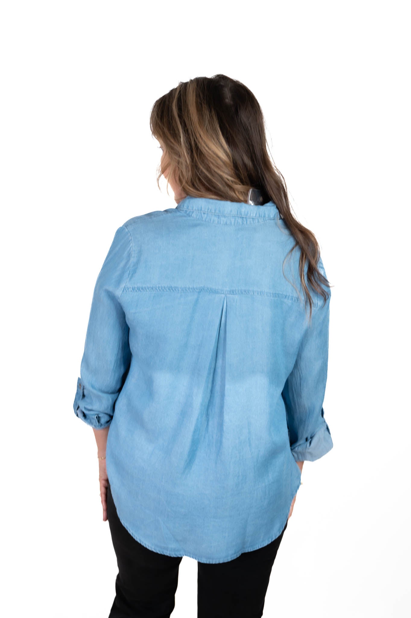 Denim Button Down Top