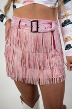 Pink Rhinestone/Fringe Skort