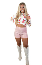 Baby Pink Rhinestone Shorts