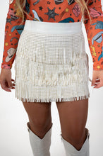 White Faux Leather Skirt